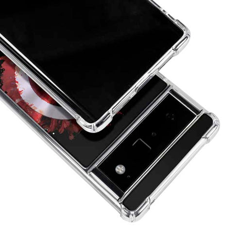 Marvel Captain America Star Shield Google Pixel 6 Clear Case